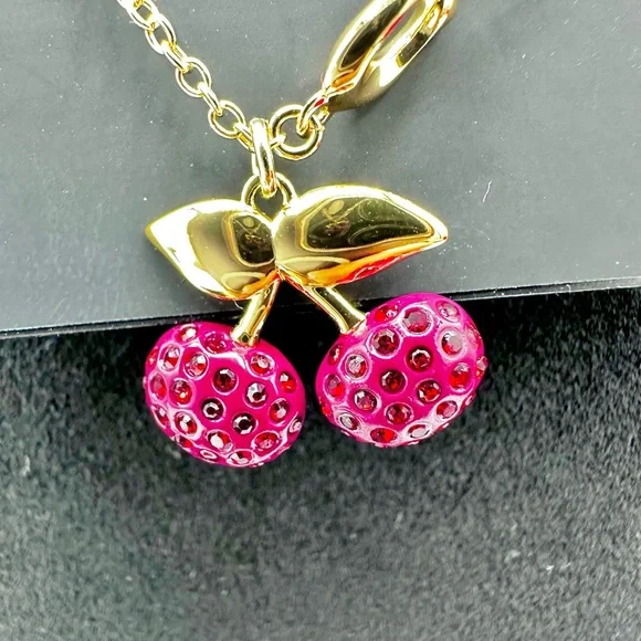 Coach Pavé Cherry Pendant Necklace 🍒 - Picture 4 of 4